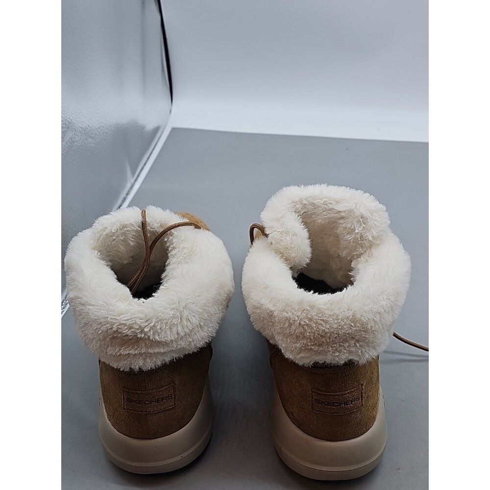 Skechers Air Cooled Goga Mat Tan Suede Leather‎ Fur Lined Chakka Boots Size 10 - Picture 7 of 7